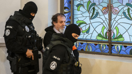 Юрай Цинтула в Специализирания наказателен съд в Банска Бистрица, 21 октомври 2025 г.