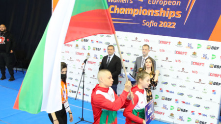 Президентът на Българската федерация по бокс Красимир Инински и отговорник