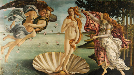 „Раждането на Венера“ (1485), Сандро Ботичели 