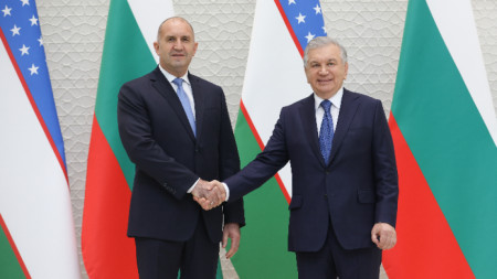 Президентите Румен Радев и Шавкат Мирзийоев в Ташкент, 10 юни 2025 г.