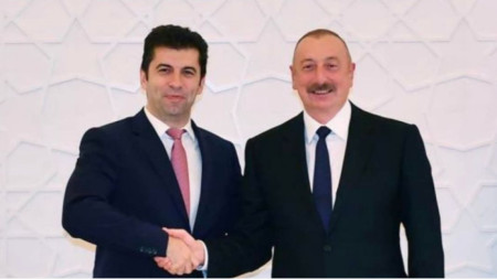 Kiril Petkow und Ilham Aliyev