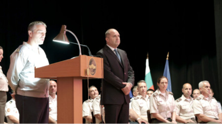 Rumen Radev attends the graduation ceremony at the G. S. Rakovski Military Academy
