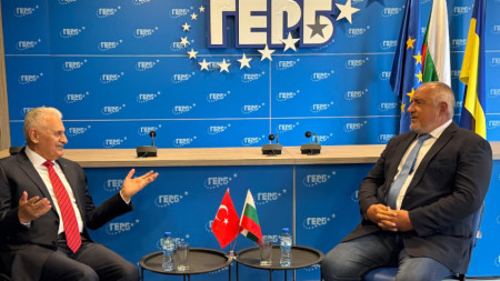 Бойко Борисов се срещна с бившия премиер на Турция Бинали Йълдъръм