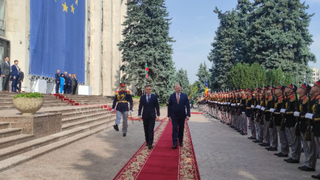 Премиерите на Молдова и България в Кишинев, 27 юли 2025 г.