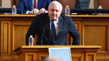 Иван Демерджиев на трибуната на Народното събрание - 28 октомври 2022 г.