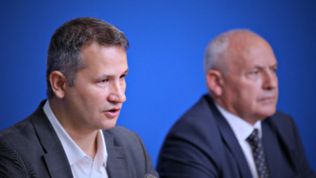 Иван Христанов и Христо Даскалов на пресс-конференции в БТА