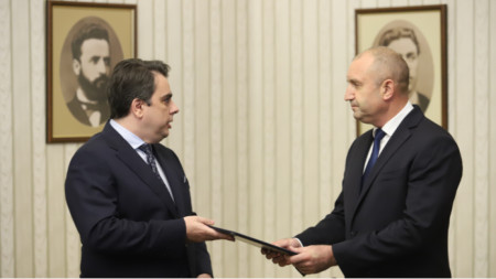 President Rumen Radev (right), Assen Vassilev (left)