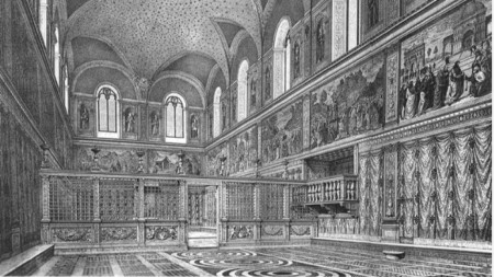 Сикстинската капела - реконструкция през 1480 г.

