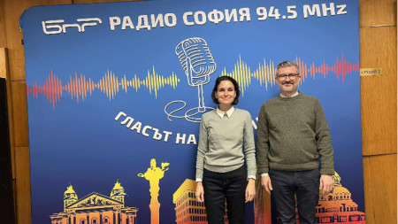 Арно Боберо и преводачът Здрава Стоева