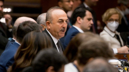 Турският министър на външните работи Мевлют Чавушоглу в Ню Йорк - 18 май 2022