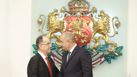 Bajram Begaj (majtas) dhe Rumen Radev - Sofje, 14 dhjetor 2023