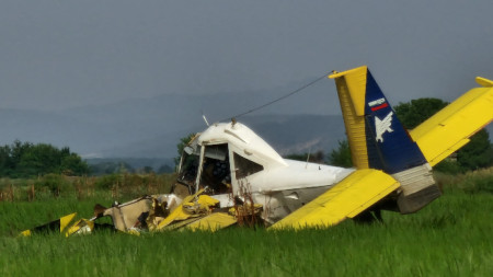 Селскостопански самолет е паднал в селището на село Землян и Трънково, община Раднево, 26 юли 2023 г.