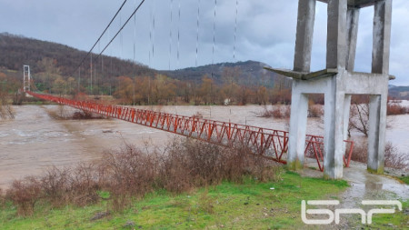 Мостът при село Загорско - порой в община Кирково