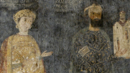 Севастократор Калоян и съпругата му Десислава
