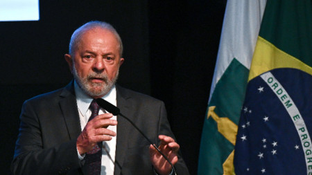 Бразилският президент Луиз Инасио Лула да Силва=