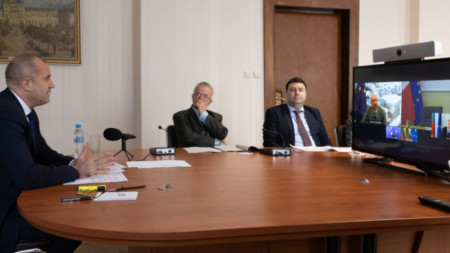 Президентът Румен Радев е провел видеоконферентен разговор с председателя на