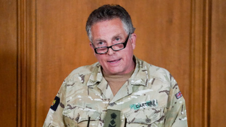 Началникът на генералния щаб на британската армия генерал Ник Картър