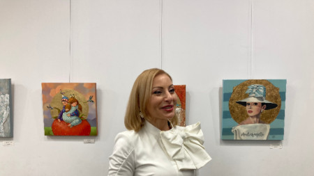 Откриване на изложбата на Мариана Калъчева в Чикаго