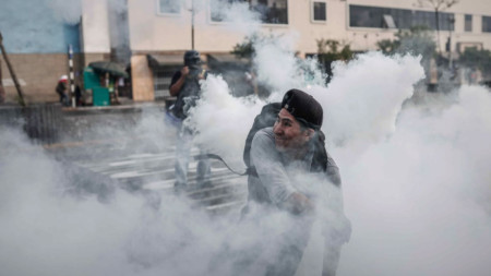 Сблъсъци на демонстранти и полиция в Лима, 12 декември 2022 г.