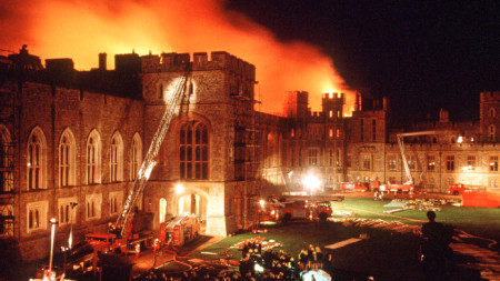 Унищожителният пожар в Уиндзор от 1992-ра.