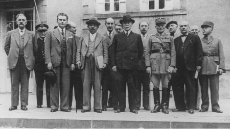 Маршал Петен и първото правителство на режима на Виши през юли 1940 г. 
