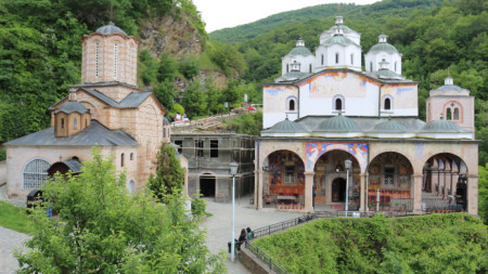 В манастира Св Йоаким Осоговски до Крива паланка в Република