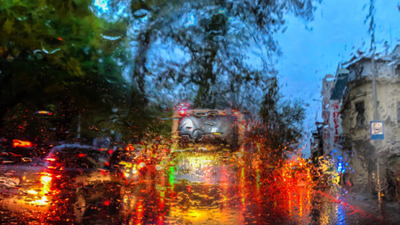 Дъждовно в Пловдив