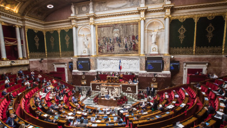 В залата на Националното събрание в Париж, Франция, 23 юли 2022 г.