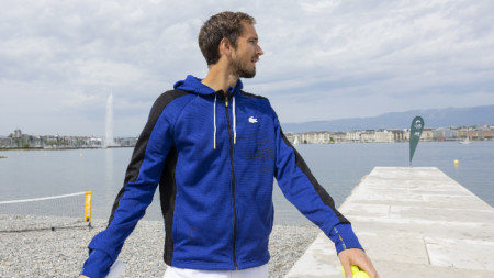 Даниил Медведев поигра тенис на Женевското езеро с Денис Шаповалов.