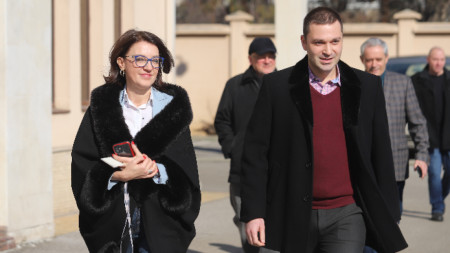 Ръководителят на Спецпрокуратурата Валентина Маджарова и говорителят Христо Кръстев дадоха брифинг, 11 февруари 2022 г.