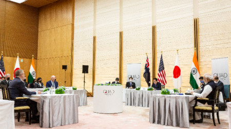 Среща на лидерите на Австралия, Индия, САЩ и Япония в Токио, 24 май 2022 г.