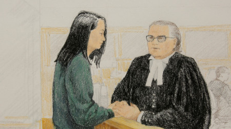 Арестуваният финансов шеф на Huawei Мън Ванчжоу пред съда на Британска Колумбия