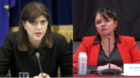 Laura Kovesi y Teodora Gueorguieva 