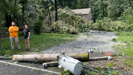 Последствия от бурят в Ноксвил, щата Тенеси, 8 август 2023 г.