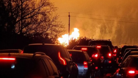Ескплозия на газопровод близо до Пасвалис в Северна Литва 