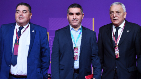 Жалел Кадри (в средата) ще разчита на много футболисти от първенството на Тунис.
