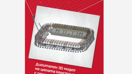 Проектът на новия стадион.