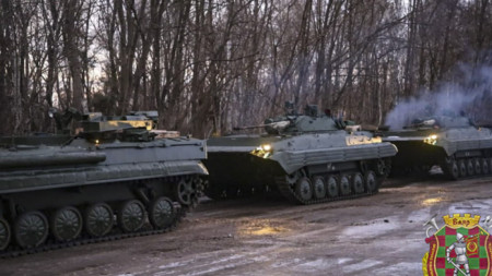 Руска военна техника в Беларус за участие в ученията „Съюзна решимост 2022“ от 10 до 20 февруари.