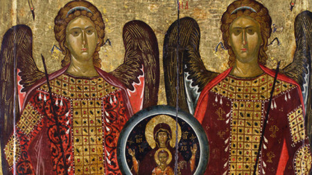 Mbledhja e engjëjve, shek. XIV, Manastiri i fshatit Baçkovo, Bullgari Jugperëndimore (fragment)