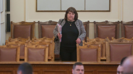 Финансовият министър Росица Велкова в Народното събрание