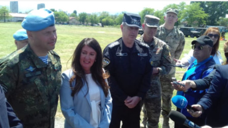 Международна делегация от висши български и НАТО вски военни както