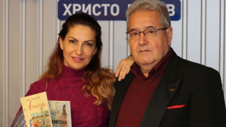 Ива Дойчинова с Иван Гранитски в студиото на ''Нашият ден''