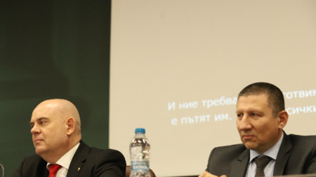 Главният прокурор Иван Гешев и заместникът му Борислав Сарафов.