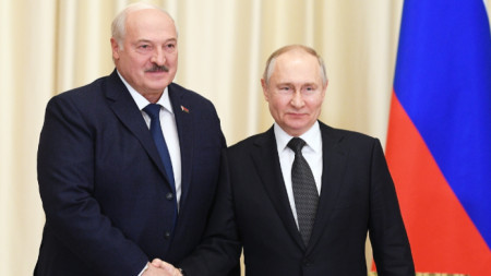 Александър Лукашенко и Владимир Путин, 17 февруари 2023 г.