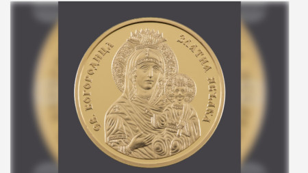 The reverse design of the coins is based on a miracle-working icon of the Virgin Mary - Golden Apple, which is kept at a church in Asenovgrad (South Central Bulgaria).