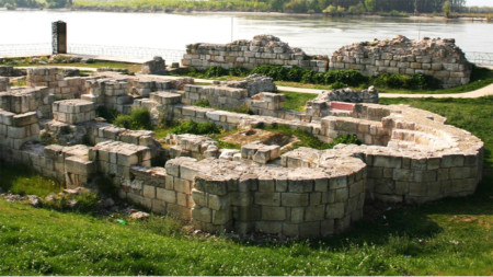 Los restos de la Basílica de Draster, en la ciudad de Silistra, en la ribera del Danubio