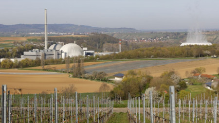 Атомната централа в Некарвестхайм, близо до Щутгарт, една от последните три ядрени централи на Германия, които спират работа на 15 април 2023 г.