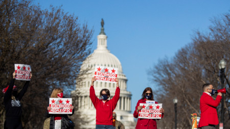 Активисти подкрепят обявяването на Вашингтон за щат, 22 март 2021 г.