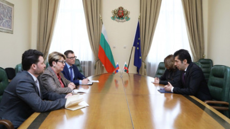 Başbakan Petkov, Rusya Büyükelçisi Mitrofanova ile görüşmede