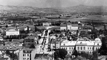 Kyustendil en 1927.
Foto: Museo de Historia Regional de Kyustendil
